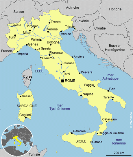 Carte italie fr ville